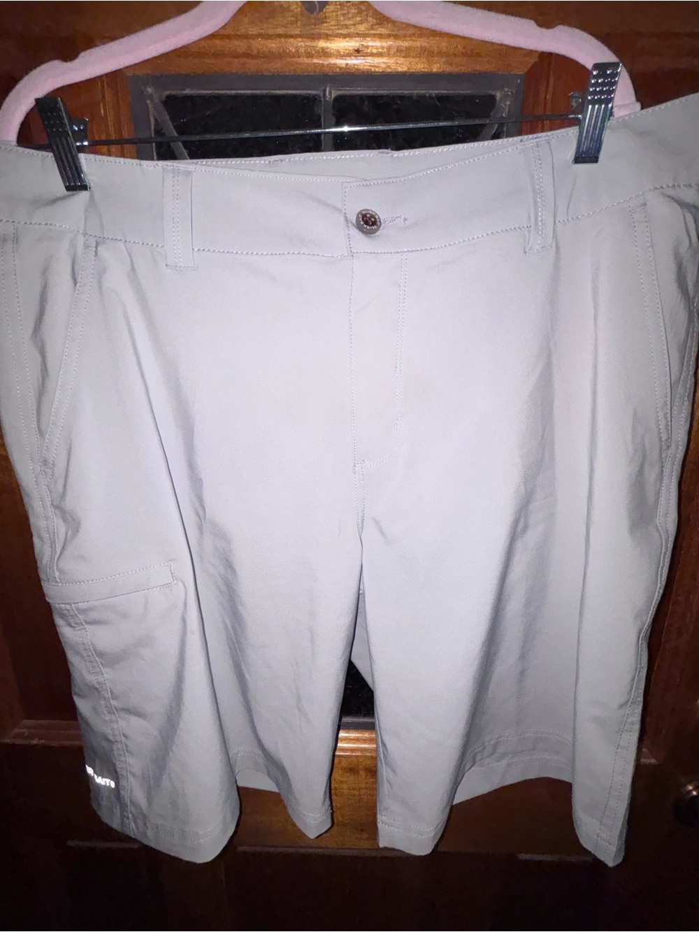 Silver Bait Light Gray Men's Shorts with Side Pocket size 38 with 11" inseam